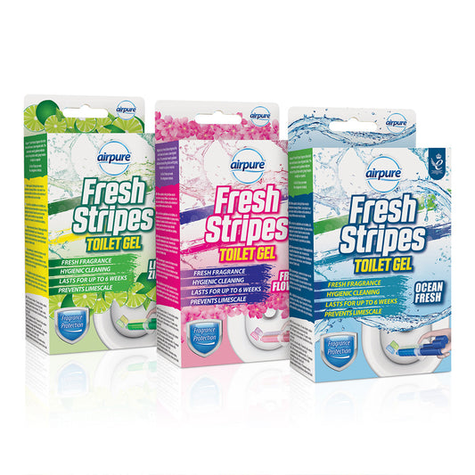 Airpure Fresh Stripes Toilet Gel 